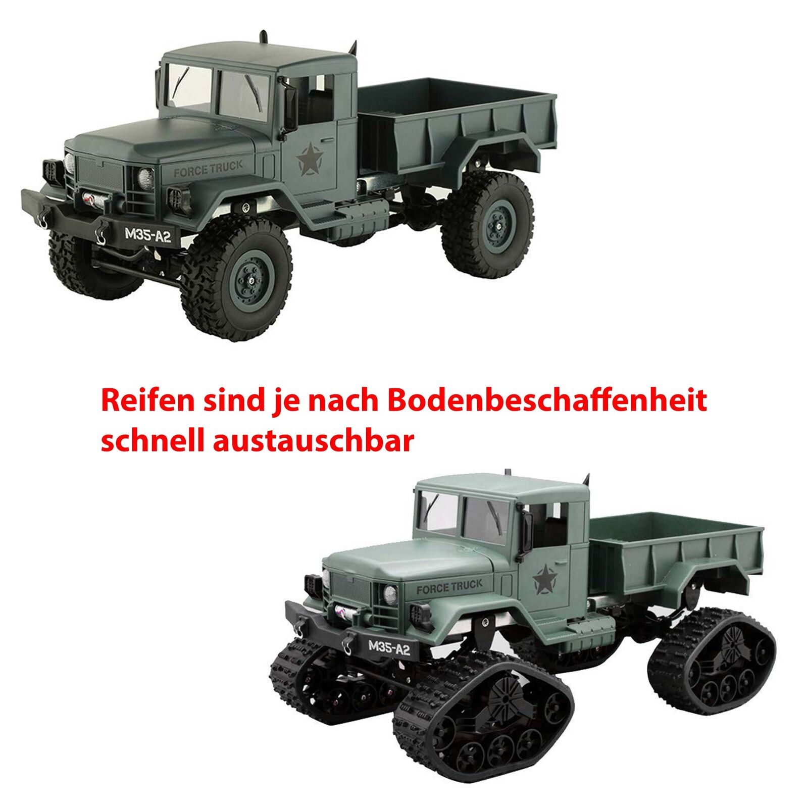 RC ferngesteuertes Off-Road Militär Fahrzeug, Auto, Truck, LKW, 2.4GHz-Modell
